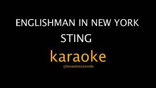 KARAOKE  Englishman in New York  Sting [upl. by Nykal]