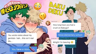 DEKU HAS NO FILTER 🧡💚  BakuDeku Truth Quirk  MHA Texting Story [upl. by Paff]