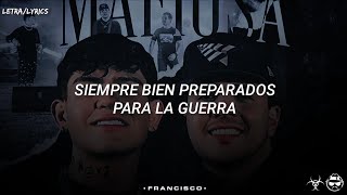 LETRA Mafiosa  Grupo Marca Registrada Junior H Official Lyric Video [upl. by Adihahs]