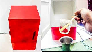 HOW TO MAKE HOMEMADE REFRIGERATORICE MAKER using peltier module [upl. by Ognimod613]