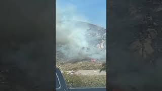 Sierra fire in Fontana grows to 400 acres in San Bernardino County in California [upl. by Caravette]