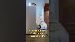 Can Bad Business Credit Hurt My Personal Credit realestateinvesting fixandflip [upl. by Lorianne]