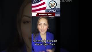 LOTERÍA DE VISA  GREEN CARD DE DIVERSIDAD SON MÁS DE 55000 CADA AÑO breakingnews usa eeuu [upl. by Bonnie]