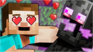 Steve is in LOVE With the Minecraft Enderman [upl. by Tedder232]