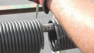 Broken Torsion Spring Caught On Video [upl. by Nadirehs]