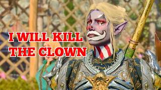 All Companions reactions in Dribbles the Clown Encounter Baldurs Gate 3 [upl. by Nyrroc]