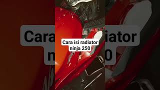 cara isi radiator ninja 250 [upl. by Karrie]