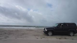 Dodge Nitro and Jeep Liberty off road beach driving [upl. by Assanav]