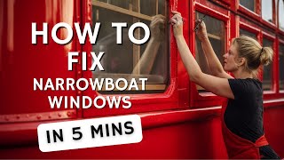 HOW TO Fix Leaky NARROWBOAT Windows [upl. by Lomax]