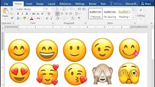 Emoji Symbol Shortcut Key in Ms Word  Emoji Symbol Kaise Banaye [upl. by Namhcan]