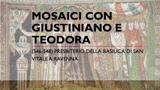 Mosaici con Giustiniano e Teodora  Basilica di San Vitale a Ravenna [upl. by Elbag390]