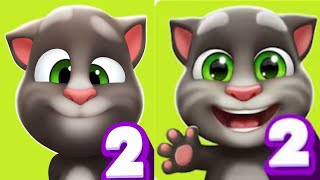 My Talking Tom 2 vs My Baby Talking Tom 2 cat Funny Videos  Gameplay walkthrough [upl. by Oirasec936]