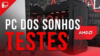 Jogando em duas Vega 64 e um Threadripper hora do gameplay com o PC dos Sonhos AMD [upl. by Eednas116]