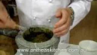 Thai Green Curry Paste using Mortar amp Pestle [upl. by Jermaine2]