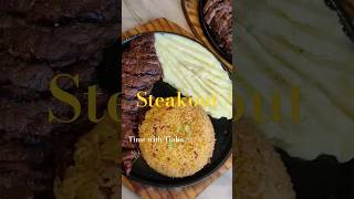 steak steakhouse steakcooking steakout fypシ゚viral fypp timewithtiaba food [upl. by Annelg]