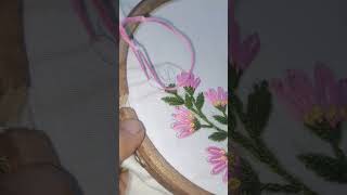 quotLearn Easy Flower Embroidery for Beginners 🌸  StepbyStep Hand Embroidery Tutorialquot embroidery [upl. by Alfredo]