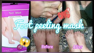 SHOCKING RESULT OF VIRAL FOOT PEELING MASK😱 MY EXPERIENCEGENUINE REVIEW footmask rivajuk review [upl. by Prader]