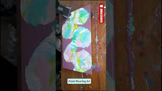 GORGEOUS BLOWDRY ART PAINT POURING 🫗 ART acrylicart art visualart abstractart shorts [upl. by Aneral]