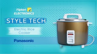 Panasonic Electric Rice Cooker  Style Tech  Flipkart [upl. by Reffinnej]