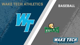 Wake Tech Baseball vs Guilford Tech Game 1 [upl. by Odysseus]