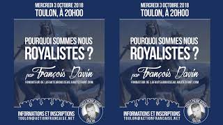 Pourquoi être royaliste  François Davin [upl. by Daisy828]