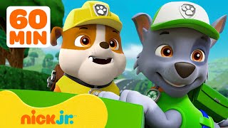 PAW Patrol ¡Rubble de PAW Patrol rescata a la Tierra  Compilación de 1 hora  Nick Jr en Español [upl. by Coveney35]