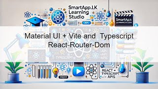 Material UI  Vite and Typescript ReactRouterDom [upl. by Frulla646]