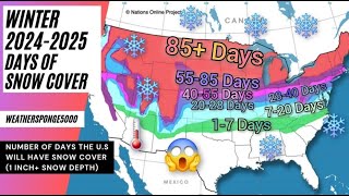 Winter 20242025 How Many Days Of Snow Cover This Winter [upl. by Khan]