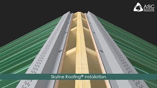 How to install metal roofing Skyline Metal Roofing Installation Video by ASC Building Products [upl. by Anirrak215]