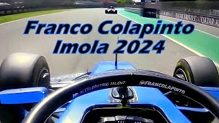 FRANCO COLAPINTO 🏁 IMOLA 2024  🏁 imola f1 WILLIAMS [upl. by Eynahpets519]