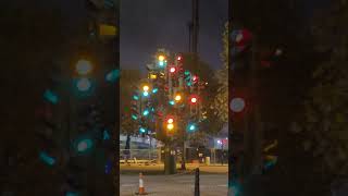 The traffic light tree outside Billingsgate fish market 13 Nov 2022 [upl. by Etnasa]