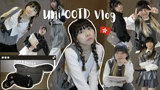 ENG 【Vlog】香港中大學生Uni OOTD Vlog📚5個初秋無彩色黑白灰疊穿穿搭！🖤🤍 雖然Midterm很忙 但是都無阻我萬聖節出去玩！😆🎃（Feat Dude amp Bestie） [upl. by Ameerahs]