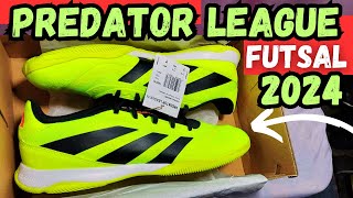 NOVA CHUTEIRA ADIDAS PREDATOR LEAGUE FUTSALðŸ‘€ UMA DAS MELHORES CHUTEIRAS FUTSAL 2024â€¼ MOSTREI NO PÃ‰ðŸ¦¶ [upl. by Meuse]