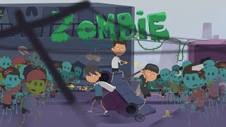 Terjebak di Kota Zombie  Zombie Animation [upl. by Awhsoj]