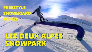 Freestyle snowboarding family in Les Deux Alpes [upl. by Dickenson]