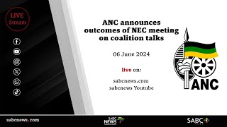 ANC briefs the media on the outcomes of NEC meeting on coalition talks [upl. by Stalk609]