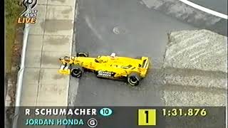 F1 Canada 1998 WarmUp Ralf Schumacher running wide DF1 [upl. by Lyrahs]