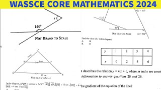 Core Mathematics WASSCE 2024 Objectives Questions and Answers [upl. by Adnorhs]