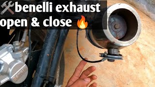 🔥benelli TNT 300 exhaust modification🛠️benelli TNT 300 powerful exhaust open amp close😍 exhaust sound [upl. by Aitercul]