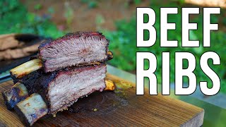 How to Make Smoked Beef Ribs on a Pellet Grill  Hot and Fast method  Holy Smokes BBQ [upl. by Aisa]