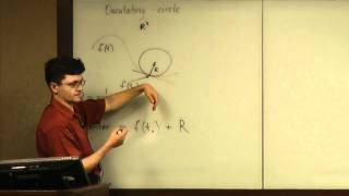 Lecture 20110708 Part 016 Finding the Osculating Circle for a Planar Curve [upl. by Terrel]