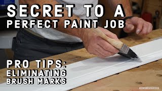 Eliminating quotRopingquot Brush Marks When Painting [upl. by Wyne]