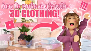 how to make a ROBLOX GFX with 3D clothing simple tutorial  mxddsie ♡ [upl. by Yatnahs]