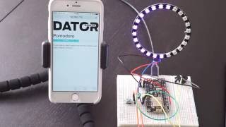 Datormagazin Hemmabyggd pomodoroklocka ESP8266 NodeMCU  NeoPixels RGB led ring [upl. by Ikkin]