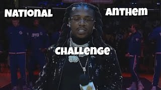 Jacquees National Anthem Challenge Compilation [upl. by Kcirdde]