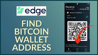 How to Find Your Bitcoin Wallet Address on Edge Wallet 2023 [upl. by Lladnarc]