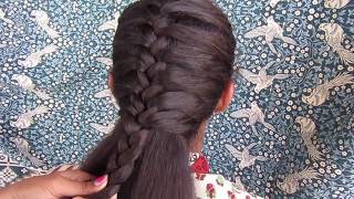 Simple amp Beautiful French Braid Hairstyle  French Braid [upl. by Frankel]