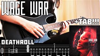 WAGE WAR  Death Roll Guitar Cover  TAB [upl. by Colvin]