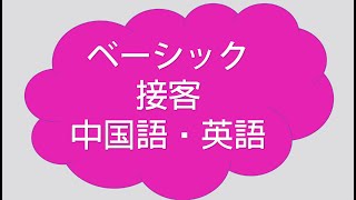 超使える【中国語・英語接客販売用語ー1】 [upl. by Ehcropal]