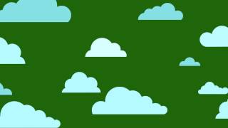 Cartoon Clouds in Sky  Free Royalty Green Screen Animation Footage [upl. by Tezile]